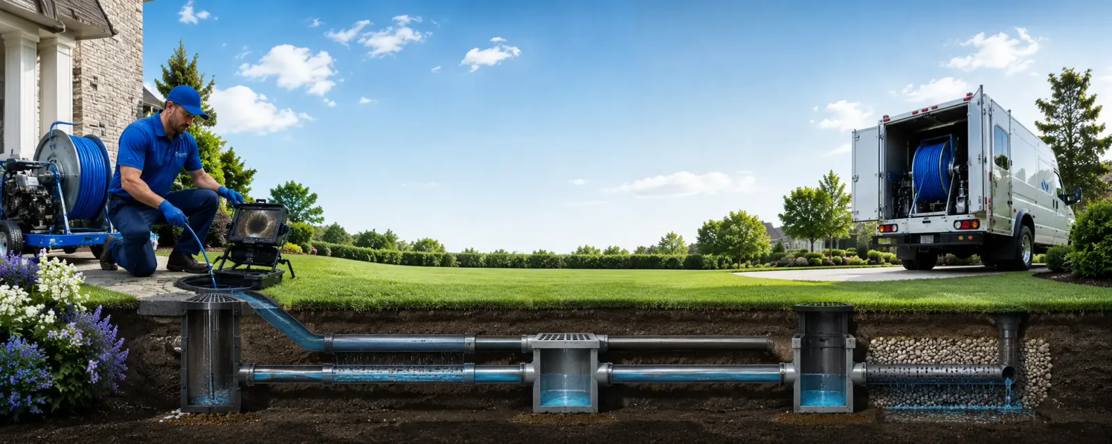 Outdoor drain cleaning information for Brighton, MA